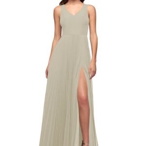 Azazie Lindsey Taupe Bridesmaid Dress